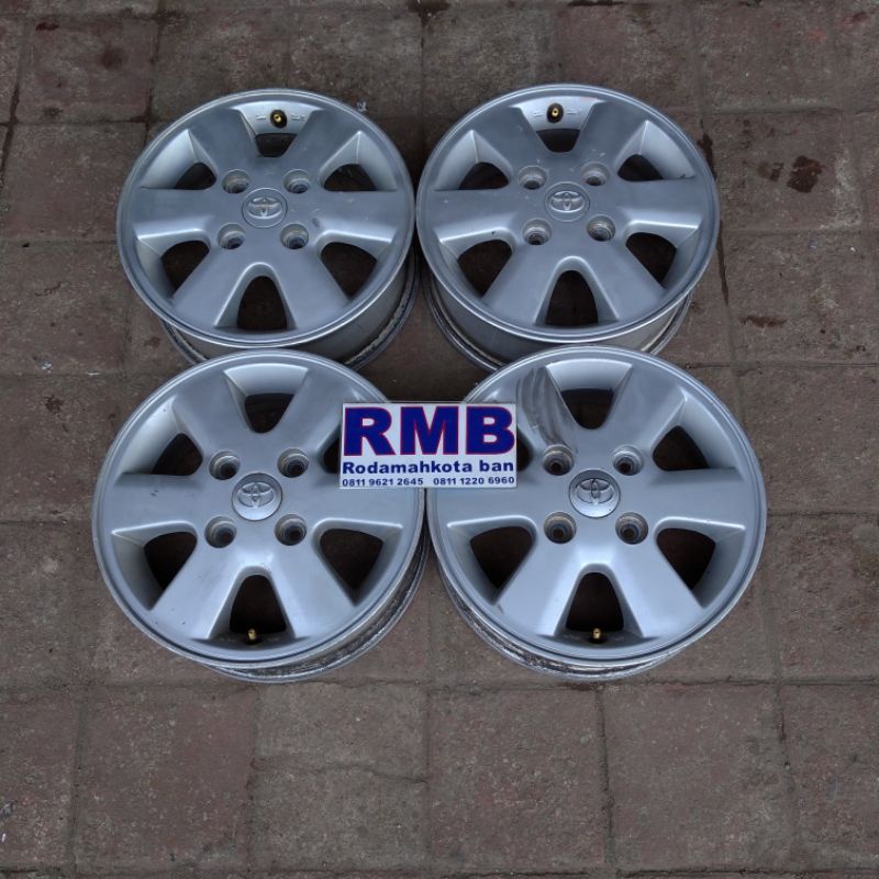 VELG BEKAS OEM MOBIL AVANZA VELG ONLY RING 14 BAUT 4 PCD 114