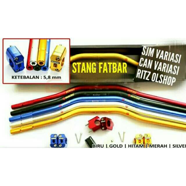 STANG FATBAR plus RAISER UNTUK SEMUA JENIS MOTOR