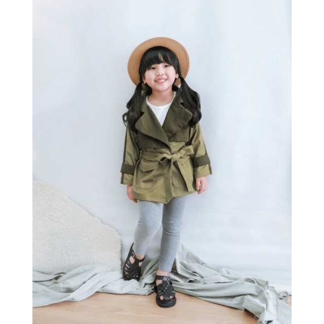 ODESA PARKA | Outer Anak | Jaket Parka Anak | Outer Anak Unisex | Cardigan Katun Premium | Cardigan Two Tone