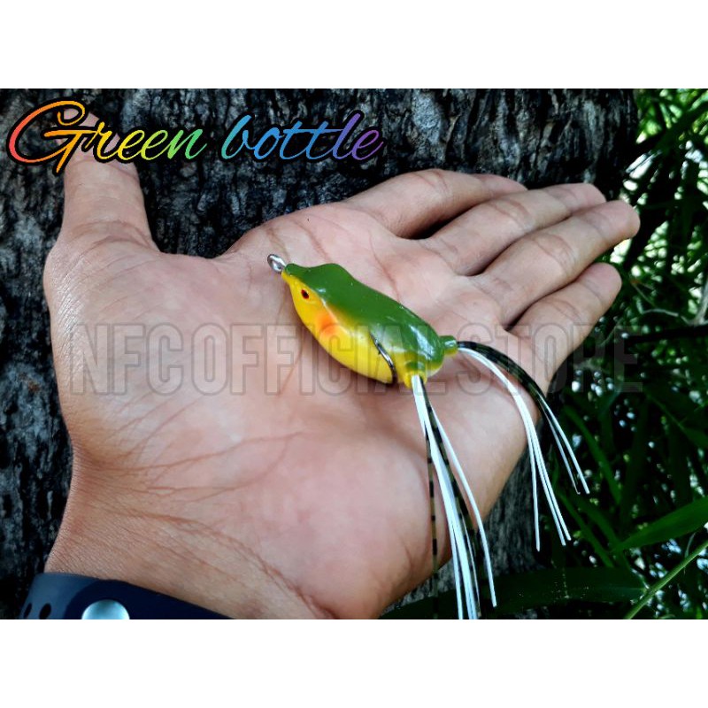 Soft frog 4,5cm/6,5gram. Umpan casting bentuk katak. Target Toman &amp; Gabus/Haruan