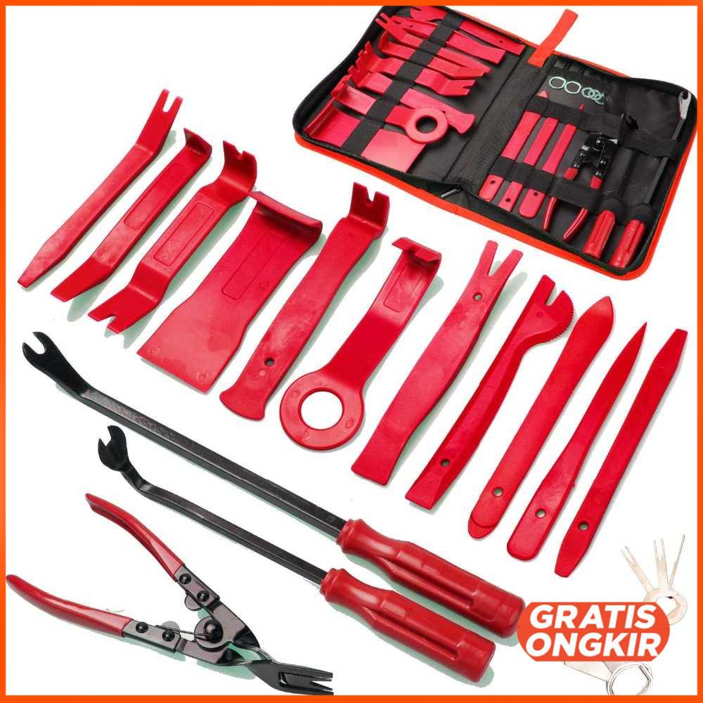 Set Alat Reparasi Dashboard Audio Mobil Pliers 19 in 1 SO9001