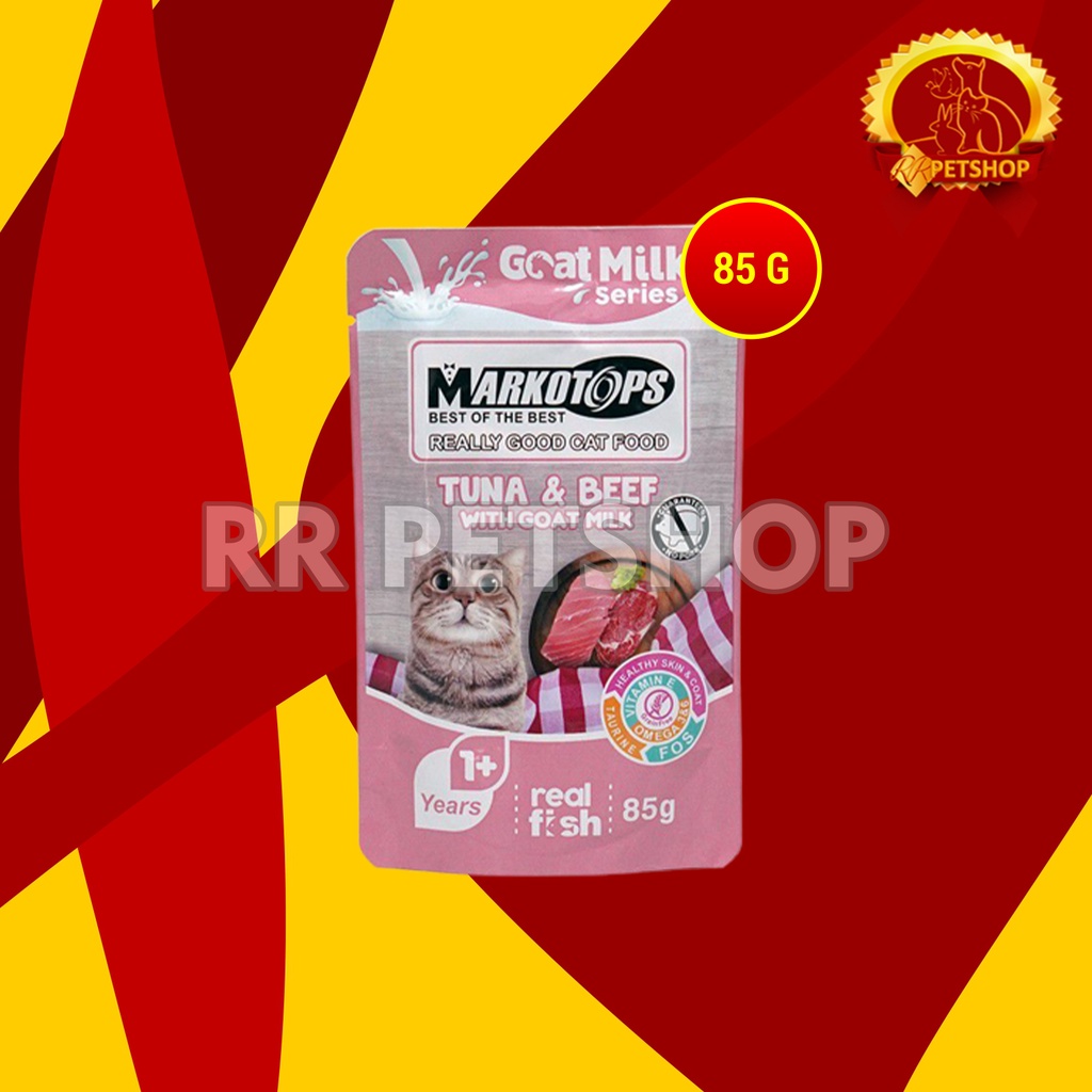 Markotops Makanan Kucing basah Pouch Sachet Cat Food Wet Food 85 Gram