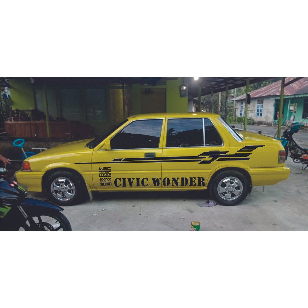 Promo Stiker Mobil Honda Civic Cutting Stiker Civic Wonder Shopee Indonesia
