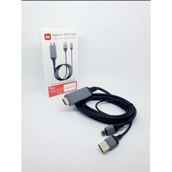 Kabel HDMI HDTV Type-C + USB Charging