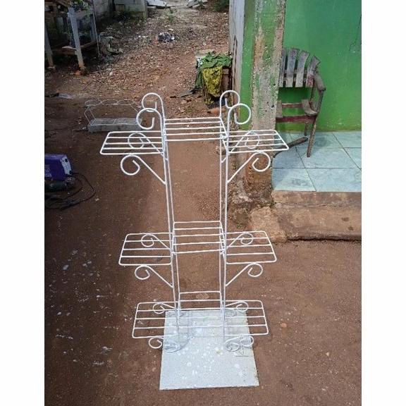 TERBARU STANDING RAK POT BUNGA MINIMALIS 9 SUSUN KUAT DAN KOKOH NON COD