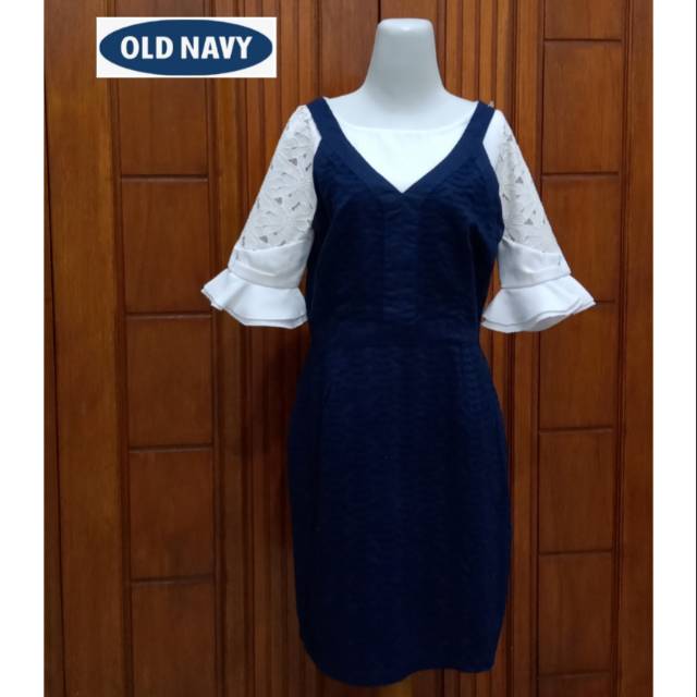 navy overall dress