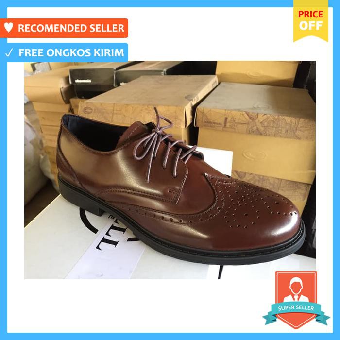 Pantofel Pria - Sepatu Pria / Sepatu Pantofel / Sepatu Kulit Jackwell Allen Brown 1605