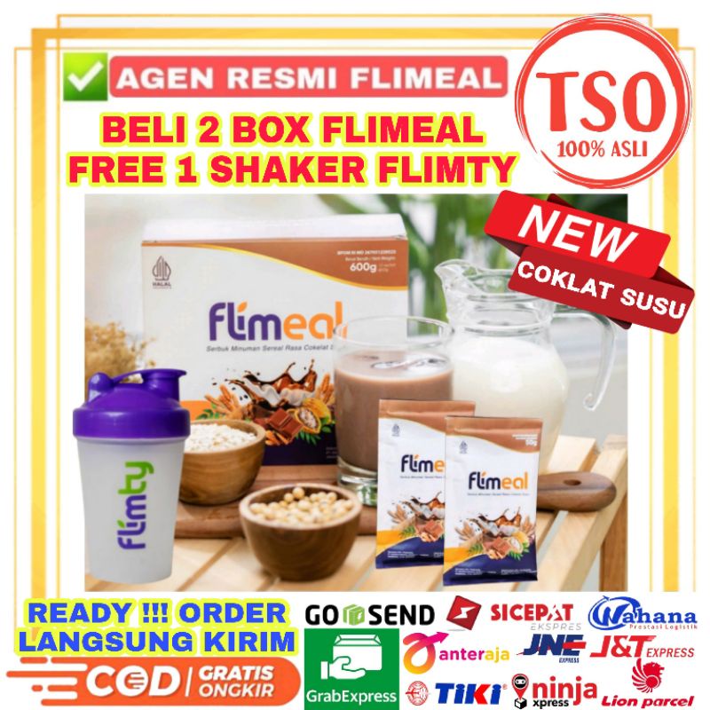 

Paket Flimeal 2 Box 24 Sachet Flimeal by Flimty Flimeal New Rasa Coklat Susu Coklat Vegan Non Vegan Minuman Sereal Meal Replacement Flimmeal Cereal