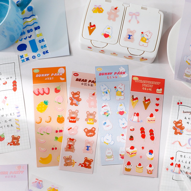 DIY Stickers / Stiker Lucu Dekorasi Jurnal Diary / Tempelan Deco