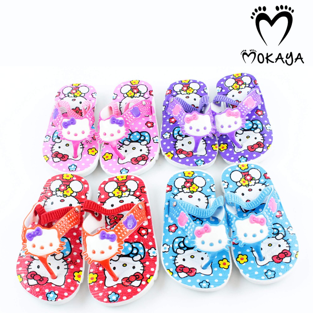 SANDAL BUNYI BAYI CIT - CIT KARET MOTIF HELLO KITTY BOY DAN GIRL ADEVA