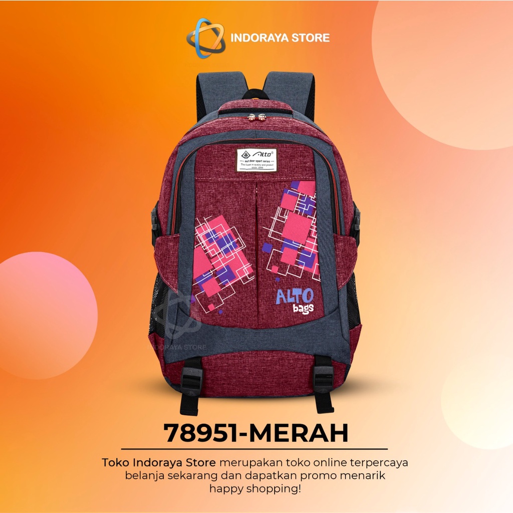 ALTO Tas Ransel Sekolah Anak Perempuan Tas Ransel Anak Laki laki Polyester Nilon Premium Import High Quality