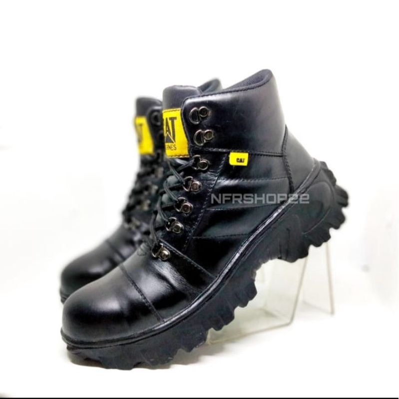 sepatu sefety pria safety dewasa cowok kulit original sapi asli berkualitas murah terbaru tready