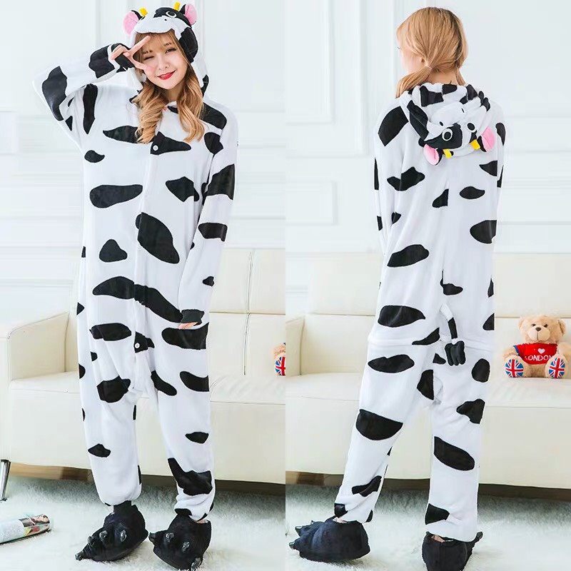 KOSTUM ONESIE BONEKA SAPI COW BAJU TIDUR PIYAMA COSPLAY