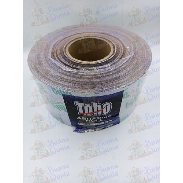 Amplas Roll TOHO No 180 | Amplas Meteran Grit 180 | Amplas Besi