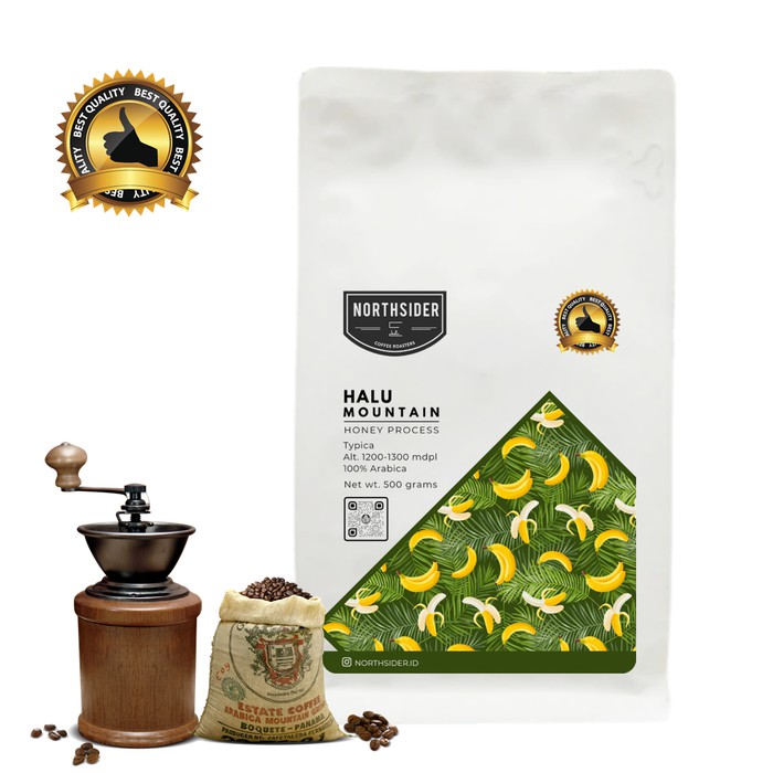 

BIJI KOPI ARABIKA GUNUNG HALU HONEY 500GR NORTHSIDER COFFEE
