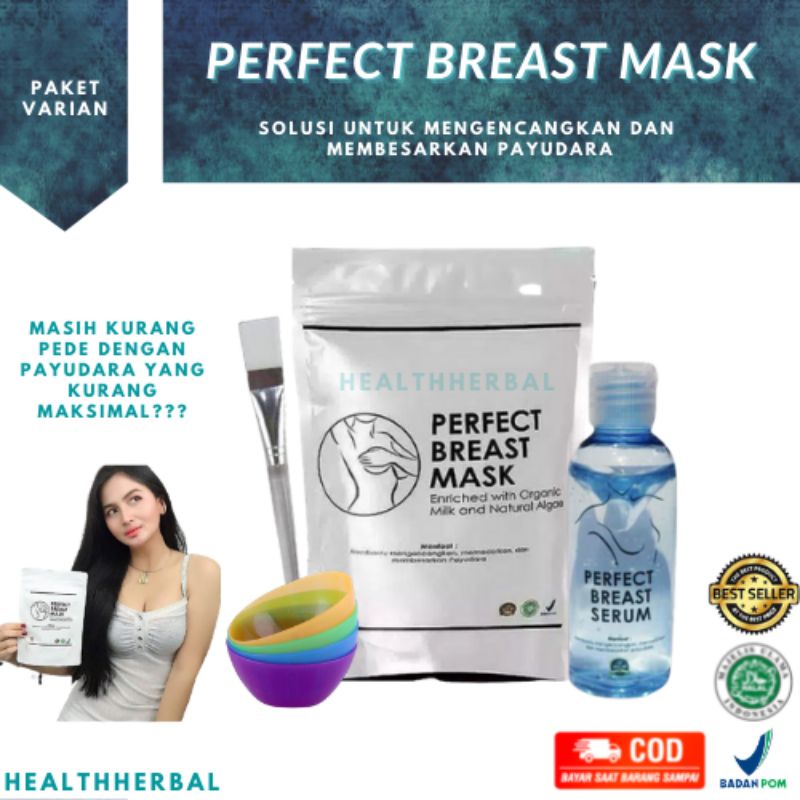 PERFECT BREAST MASK Masker Pengencang dan Pembesar Payudara 100% ORI Paket Varian Besar