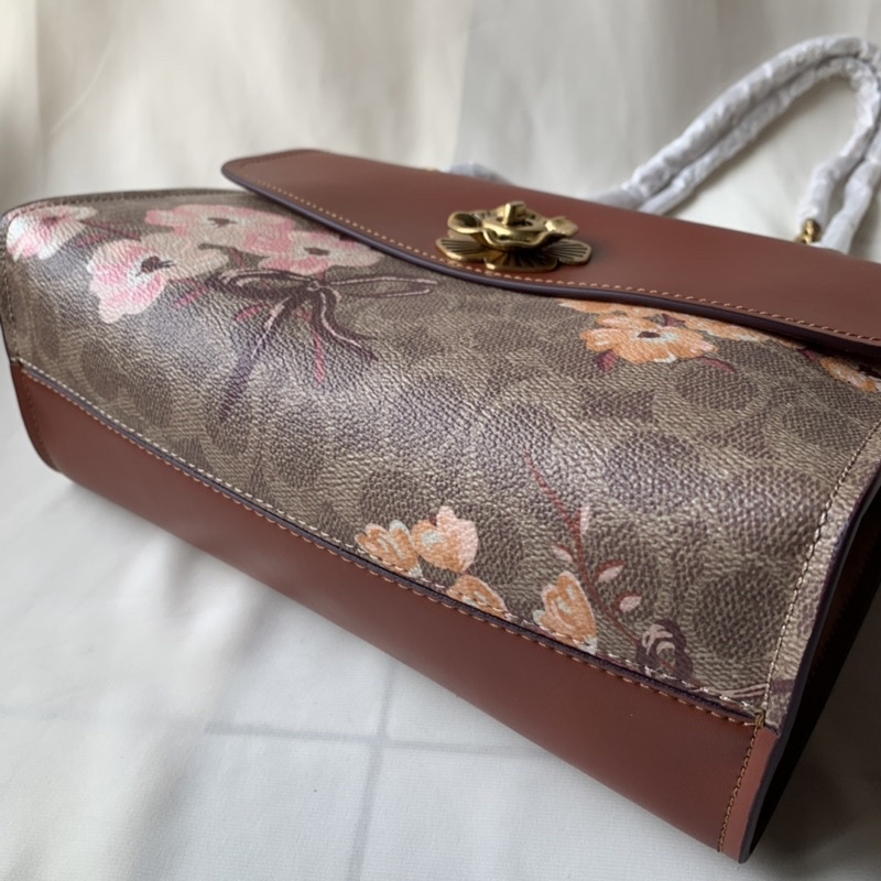 Coach Parker In Signature Canvas With Praire Floral Print(Coach 1680)