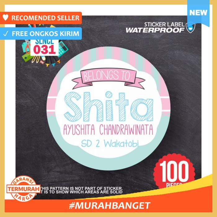 

Slncl 031 Sticker Nama Anak Kartun Stiker Label Anti Air Lucu Princess Tempat Makan Kartun Lucu
