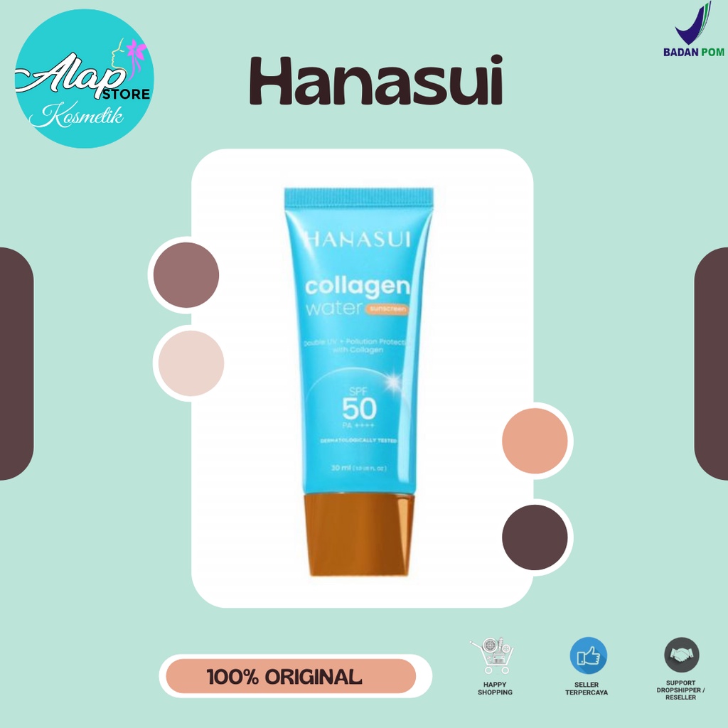 Hanasui Collagen Water Sunscreen Spf 50 Pa++++ Original 100% Termurah