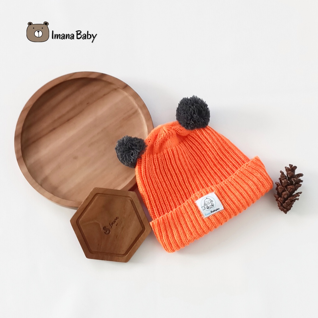 Kupluk Bayi Rajut All Size Topi Bayi / Kupluk Bayi Pom pom