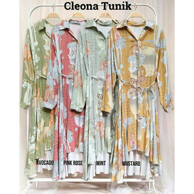 COD BAJU TERBARU CLEONA TUNIK JUMBO