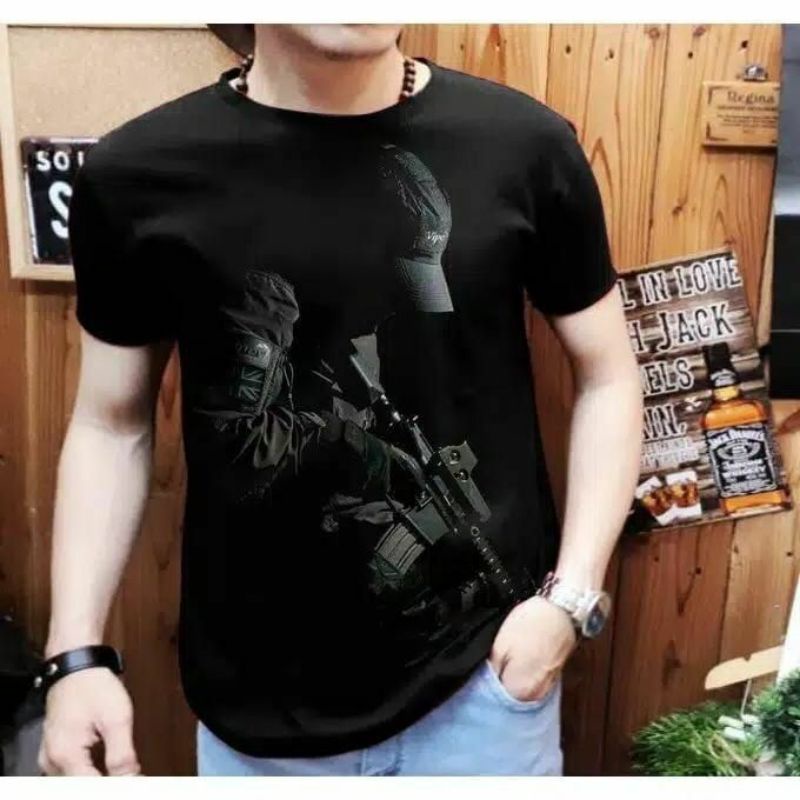 KAOS PRIA LENGAN PENDEK DISTRO - BAHAN PE COTTON