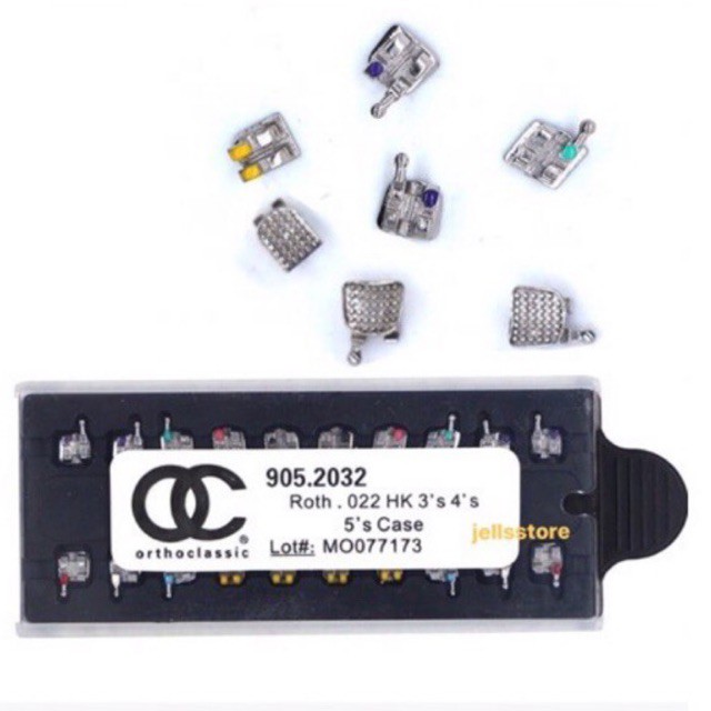 Bracket Orthoclassic Original Roth 3 Hooks Oc Braket Behel Gigi Perawatan