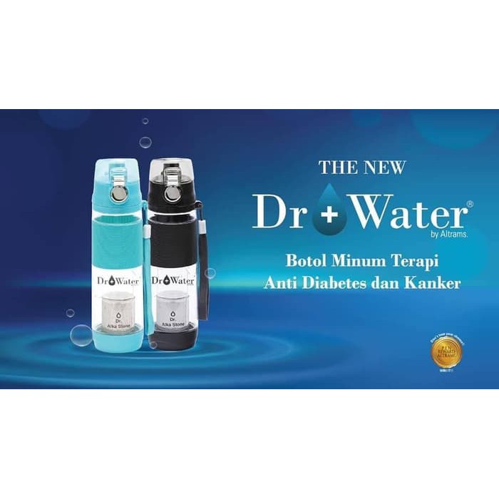 Botol Minum Kesehatan Dr+Water Alkastone Anti Diabetes dan Anti Kanker