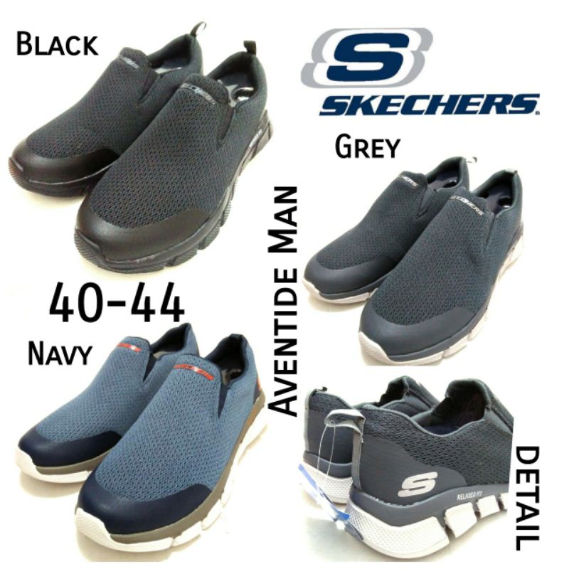 SEPATU SKECHERS COWOK SLIP ON TERBARU AVENTIDE MAN 3WARNA SIZE 40-44