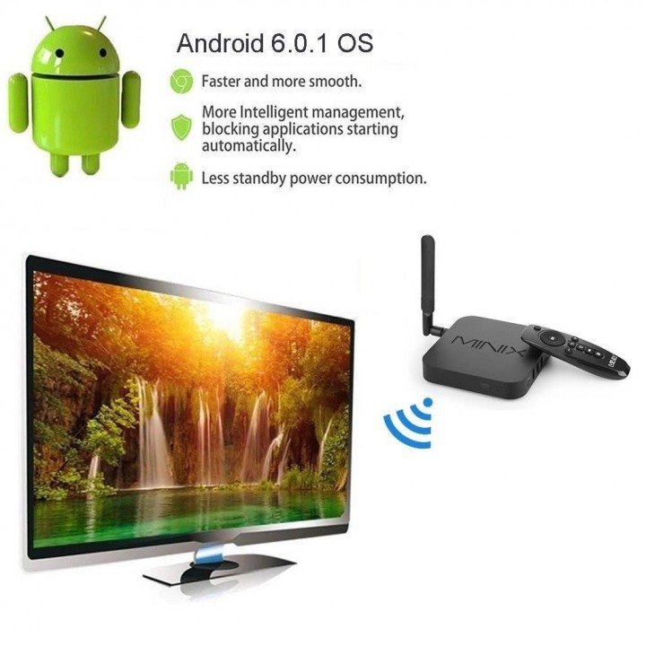 Android TV Box Minix Neo U9-H Android 6.0.1 TV Box + Free Minix Air Mouse Neo A3