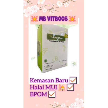 

READY MB VITBOOS / MUNGBEAN VIT BOOS by Booster Factory from Ummu Balqis Kitchen