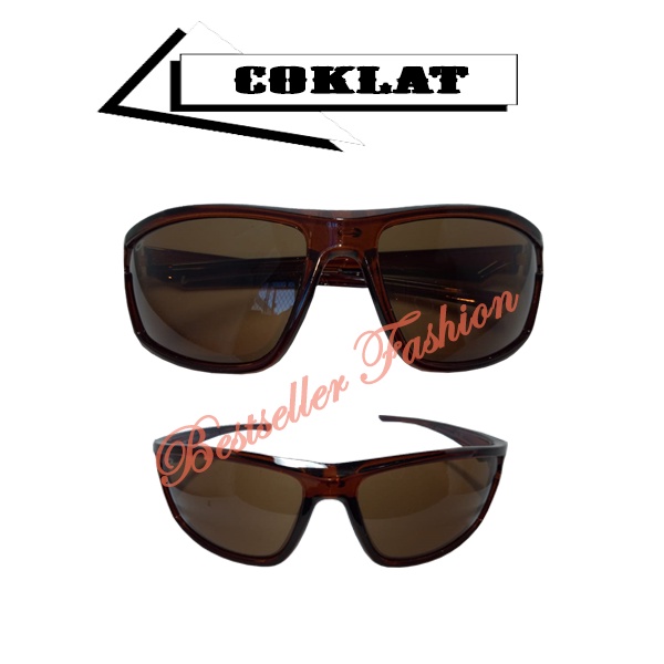 Kacamata Fashion Pria Khusus Kacamata Sporty Anti UV Telaris Populer Cod Kacamata Hitam Outdoor Unisex