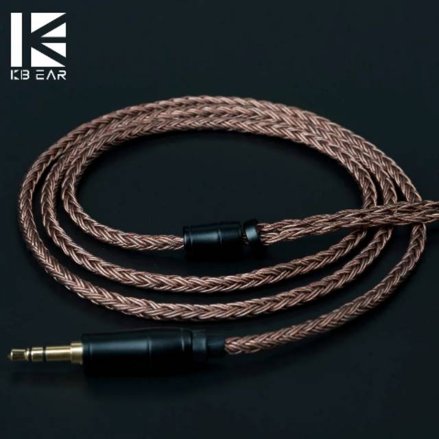 KBEAR 16 Core Upgrade Kabel IEM Earphone Copper QDC Tipe C | 0.78mm 2 Pin | MMCX for Blon KZ TFZ TRN