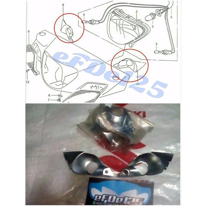 Spesial Reflektor Lampu Sen Depan Shogun 110 New Terlaris