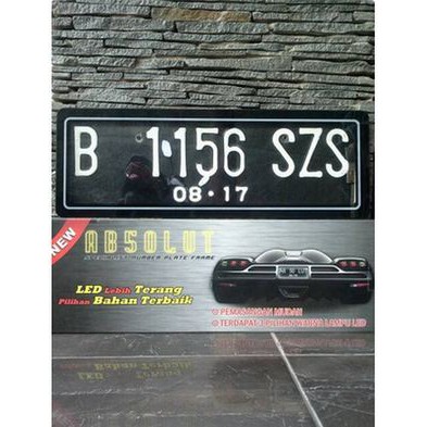 Tempat Plat Nomor MIKA Mobil Cover Tatakan Mica AKRILIK Dudukan Acrylic Plat No Nomer TANPA LED 2pcs