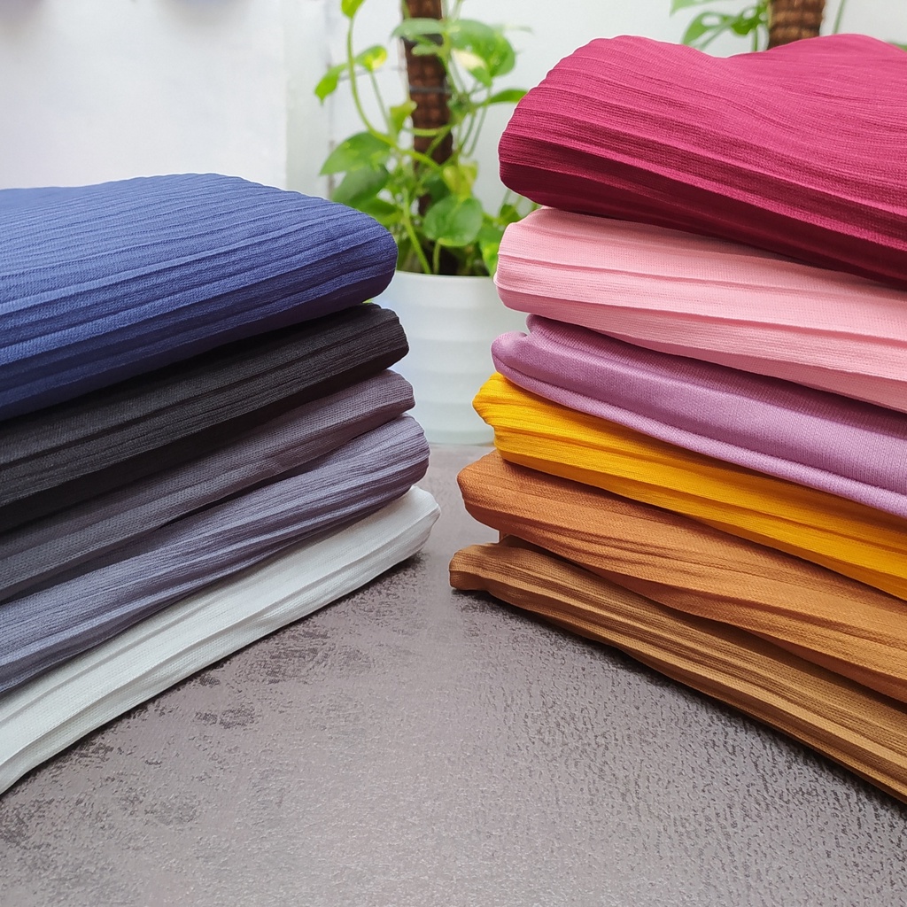 PASHMINA PLISKET FULL PREMIUM / HIJAB PASHMINA PLISKET