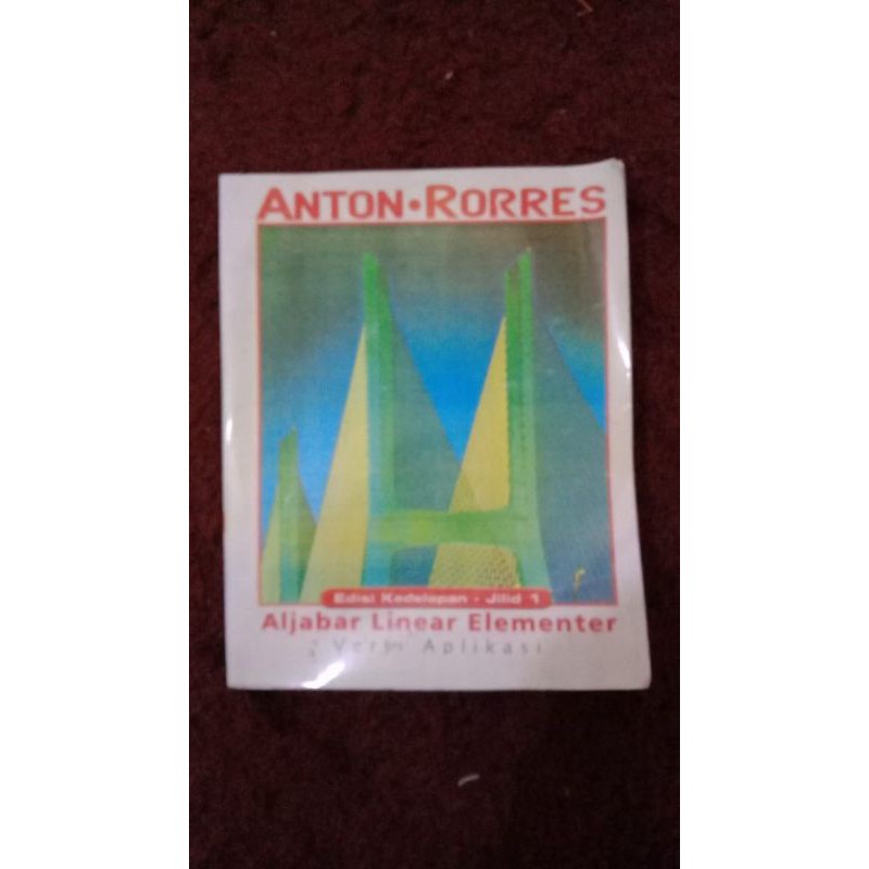 BUKU ALJABAR LINEAR ELEMENTER EDISI KE-8 JILID 1 ANTON RORRES
