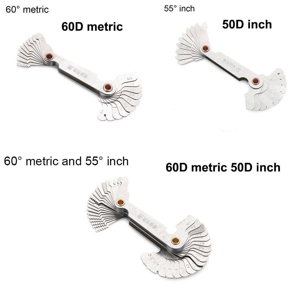 Alat Kombinasi Bubut Gauge Steker Benang Nanas 55/60derajat Measuring Gear Tooth Gauges