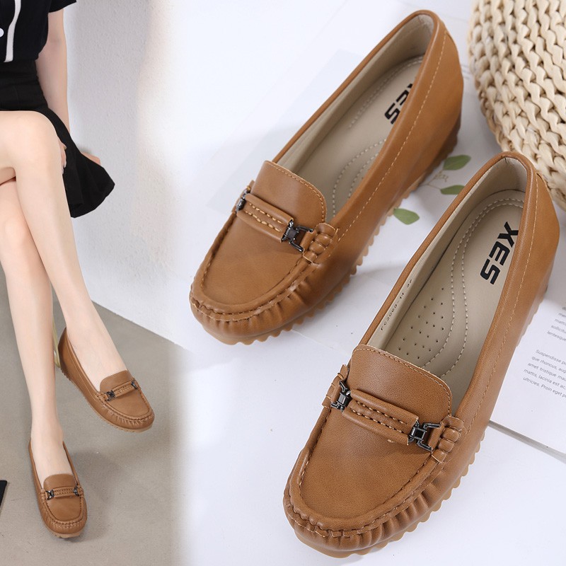 SEPATU XES FC3068-14 / SEPATU WEDGES WANITA / SEPATU LOAFER IMPORT ...