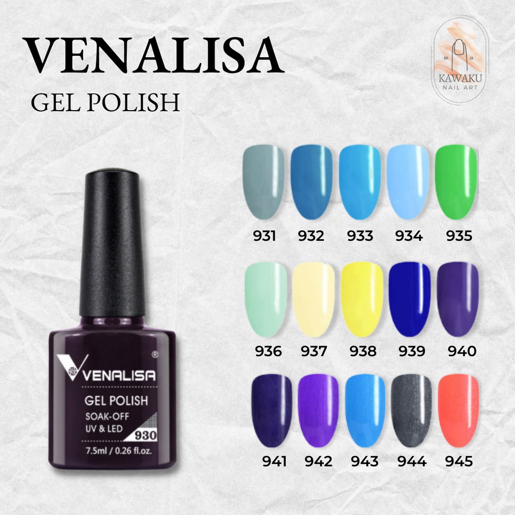 Venalisa Kutek Gel Nail Polish UV LED 60 warna No. 941-960