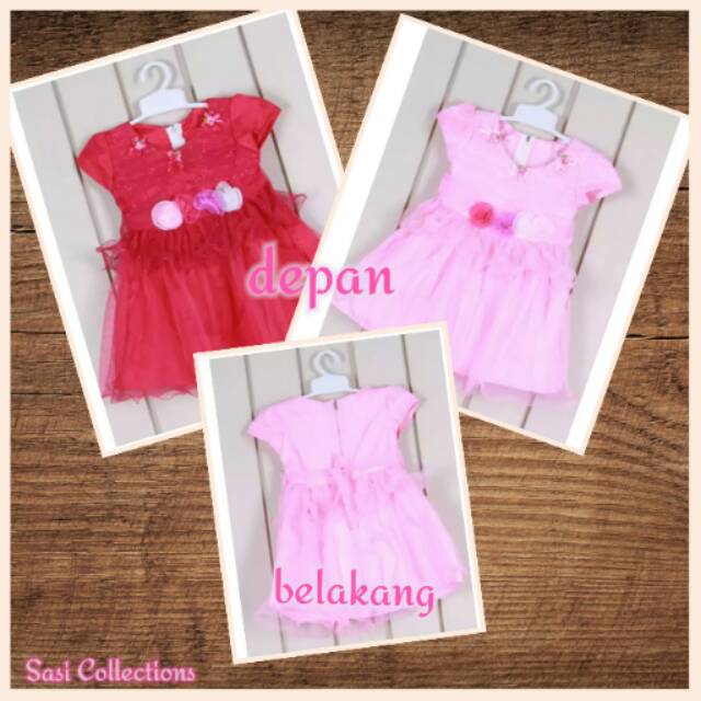 Dress Pesta Cantik Anak / Bayi 1-2 Tahun