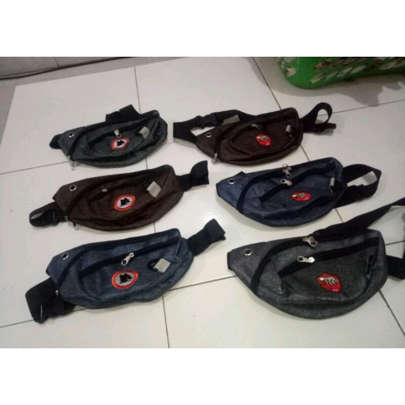 tas slempang as roma logo bordir Roma
