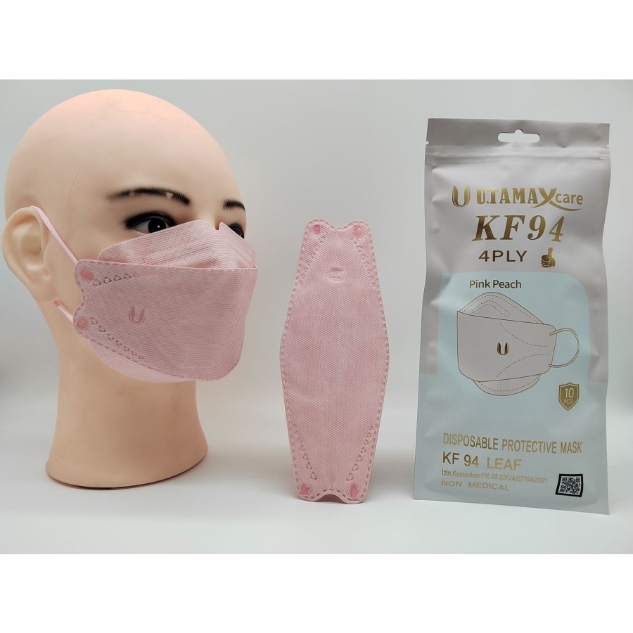 Masker KF94 Utama U Senada Kesehatan 1 Zip 10 Pcs