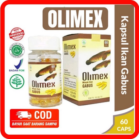 [AGEN RESMI ] KAPSUL OLIMEX ORIGINAL - OLIMEX Minyak Ikan Kutuk Olimex 60 Kapsul