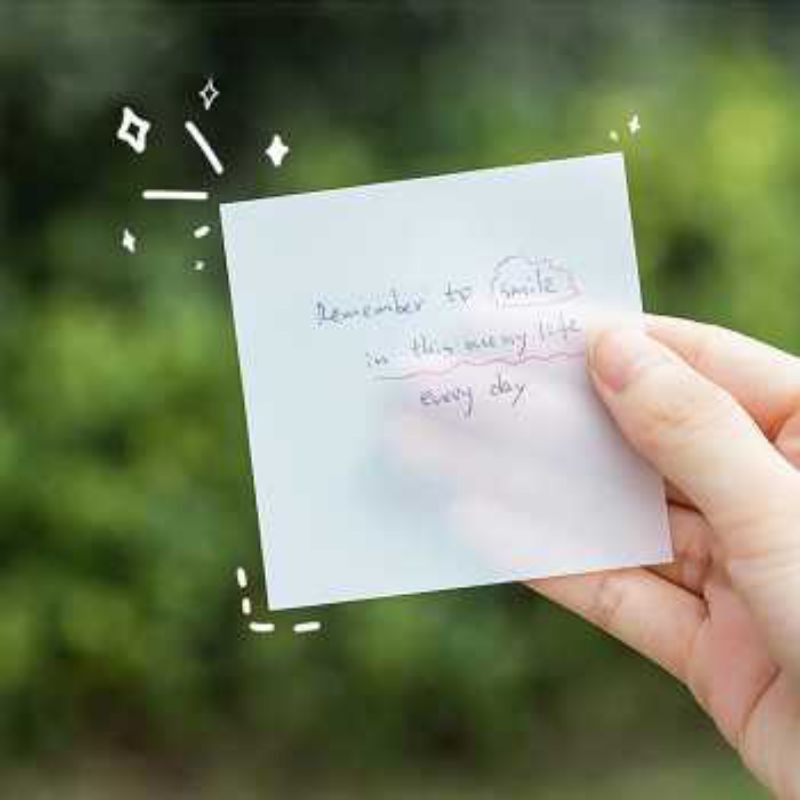 

Kertas Sticky Notes Waterproof 5x7.6cm 50 Lembar - BLT507