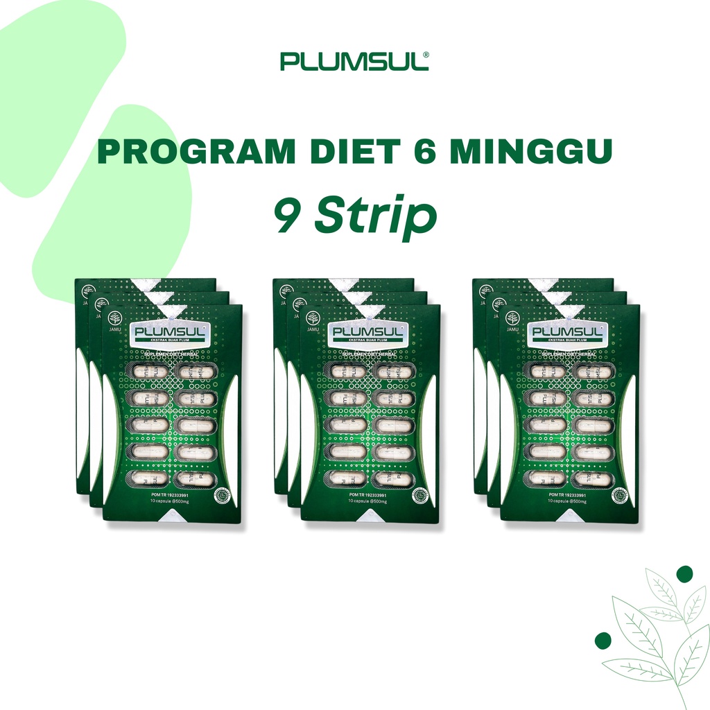Plumsul Suplemen Diet Herbal Extrak Buah Plum - Program Diet 6 Minggu