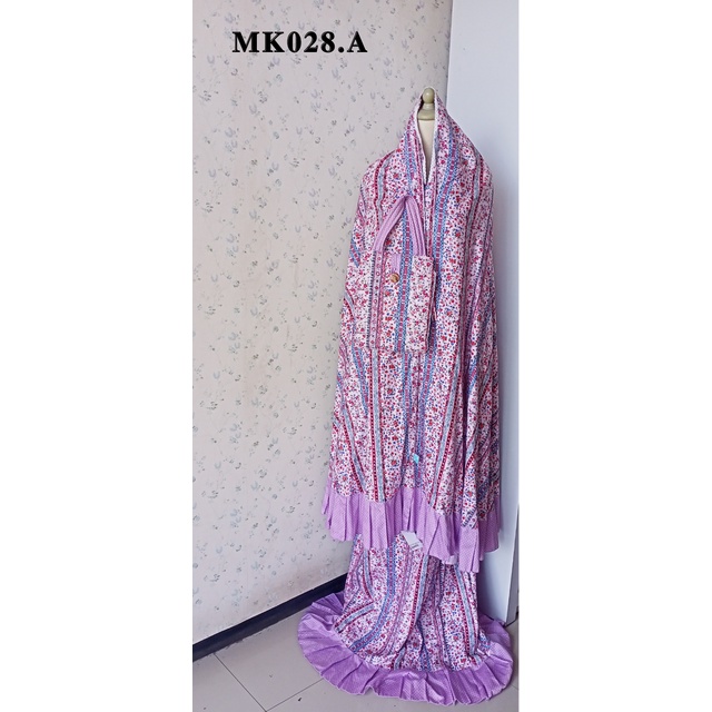 mukena rampel / mukena polkadot jumbo / mukena polkadot katun jepang