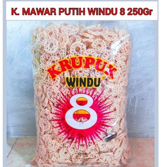 

Kerupuk Mawar Putih Windu 8 250 Gram