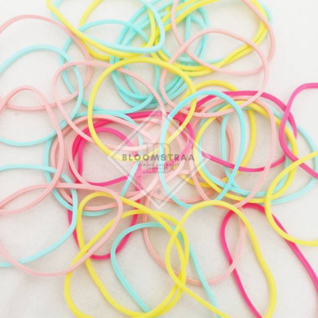 Karet Gelang Pastel Muda Rubber Band Pastel Color