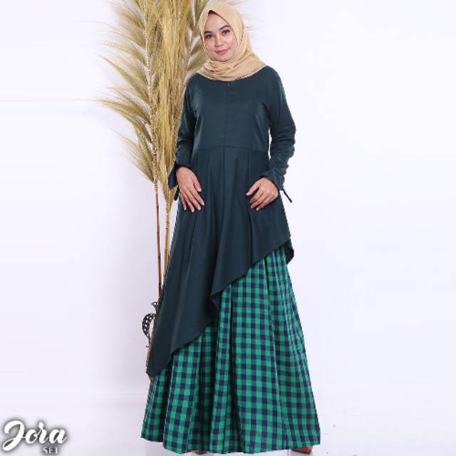 Dress Muslimah Linen original B Shop